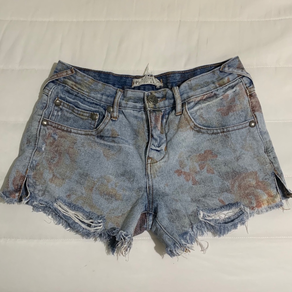 Free People Jean shorts